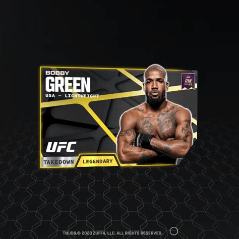 Bobby Green 2023 Takedown Set LEGENDARY NFT For Sale 2022 23