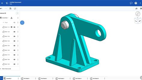 Onshape Tutorial Cad 3D Exercise Mechanical 001 Onshape Mobile