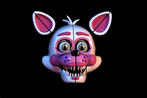 Funtime Foxy Head Finished Rfivenightsatfreddys