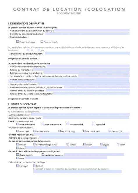 Contrat De Location Maison Pdf Ventana Blog