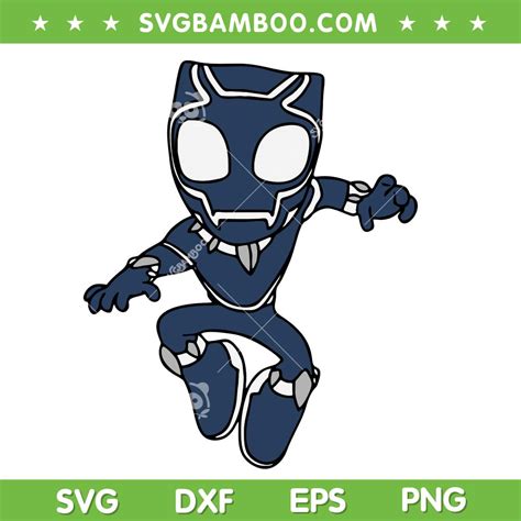 Black Panther Chibi SVG PNG