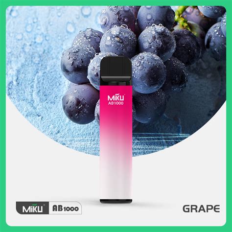 Grape Flavour Disposable Vape Pen 1000 Puffs 3 Ml Liquid Wholesale