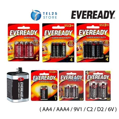 1 Unit Eveready Black Cat Super Heavy Duty Battery Gold Black Aa4