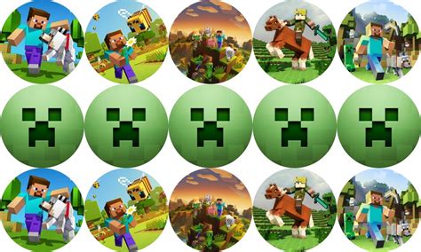 Opłatek na Muffinki 15 szt lego Minecraft 10089819325 oficjalne