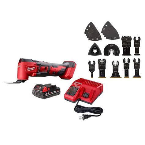 Milwaukee M V Lithium Ion Cordless Oscillating Multi Tool Kit With