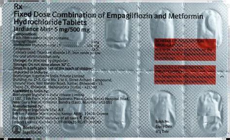 Jardiance Met Empagliflozin Metformin Tablet Silk Pharmacy