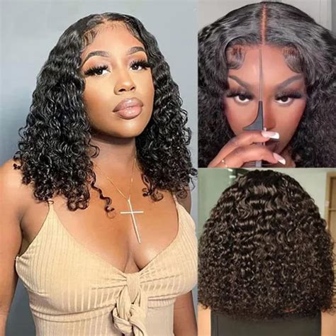 Amazon ISEE Hair Wear And Go Glueless Wigs Bob Wigs Human Hair