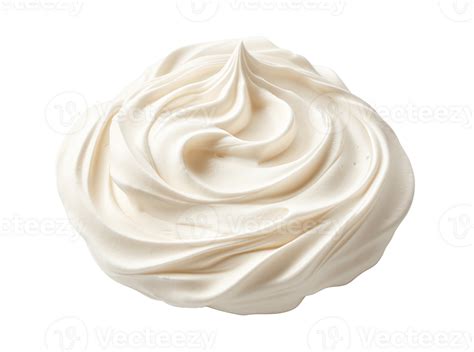 Whipped Cream Isolated On Transparent Background PNG File Cut Out AI