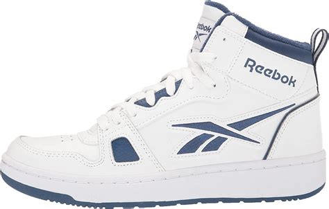 Reebok Unisex Adult Resonator Mid Basketball Shoes White Batik Blue Reebok Sale