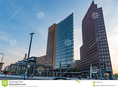 Potsdamer Platz Square with Modern Architecture Editorial Stock Image ...