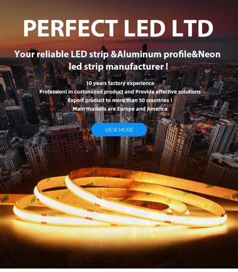 Super Bright Cob Led Strip V K Mm Wide Leds M Led Strip Ip