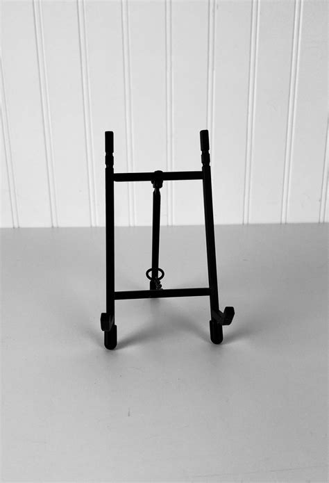 5 TRADITIONAL ART EASEL Small Black Metal Tabletop Shelf Etsy