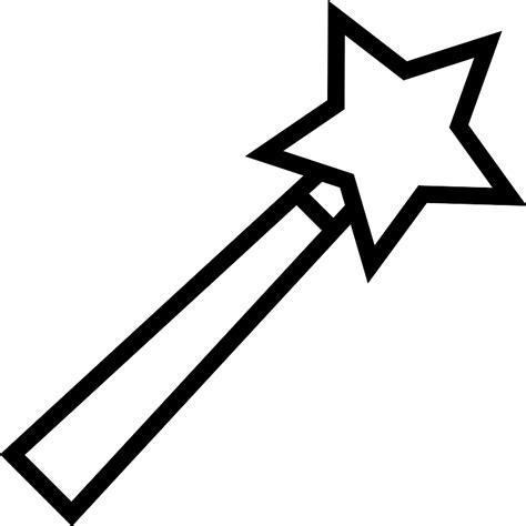 Magic Wand Outline Vector SVG Icon SVG Repo