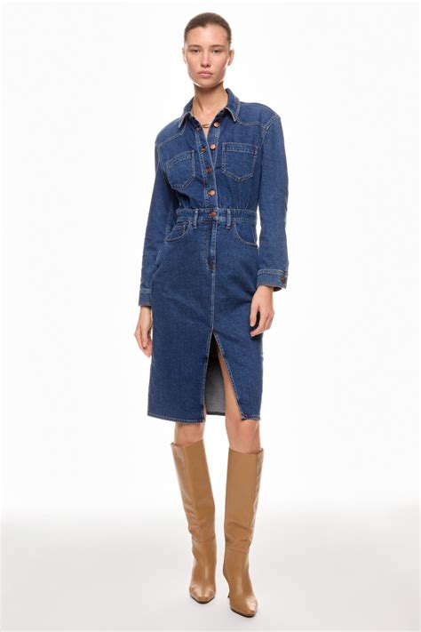 Denim Long Sleeve Shirt Dress By Madewell Rent The Runway
