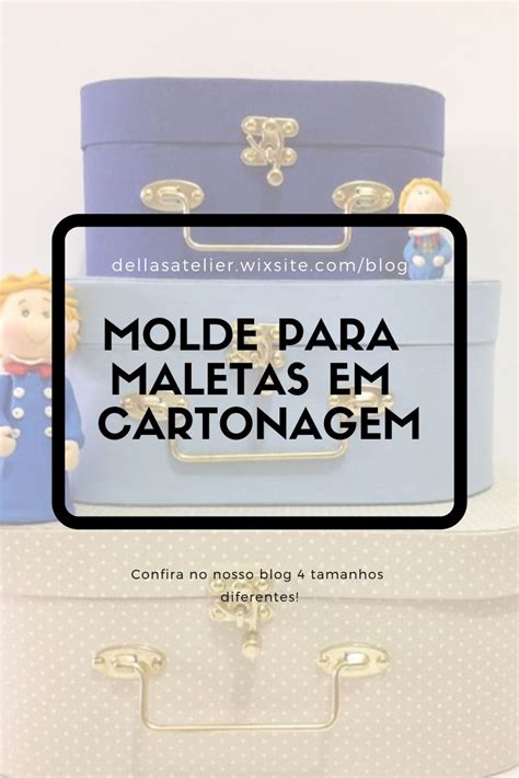 Molde Para Maleta Em Cartonagem D Ellas Atelier Maletas Cartonagem