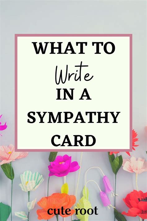 What To Write In A Sympathy Card Writing A Sympathy Card Words For