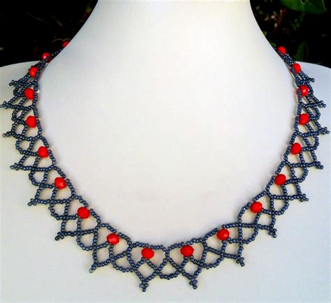 Free Pattern For Beaded Necklace Сranberry Beads Magic