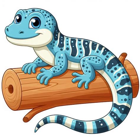 Premium Vector Cute Lizard Vector Cartoon Illustration