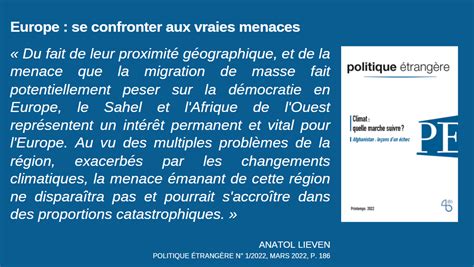 Citation Europe Se Confronter Aux Vraies Menaces Blog Politique