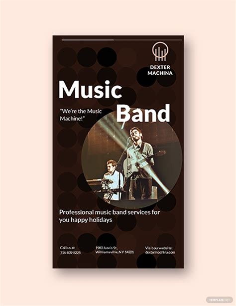 Music Band Instagram Story Template in PSD - Download | Template.net