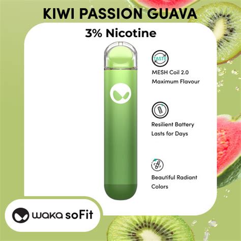 Jual Waka SoFit Disposable Kiwi Passion Guava Jakarta Selatan