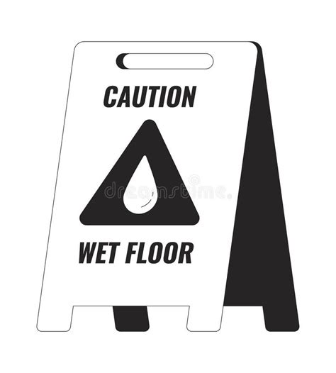 Wet Floor Sign Cartoon Stock Illustrations 846 Wet Floor Sign Cartoon