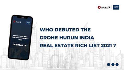 GROHE Hurun India Real Estate Rich List 2021 Debutants YouTube