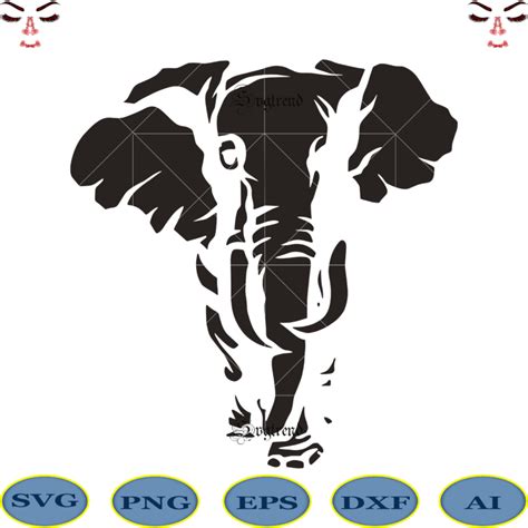 Elephant Pattern Svg Elephant Svg Elephant Vector Elephant Logo