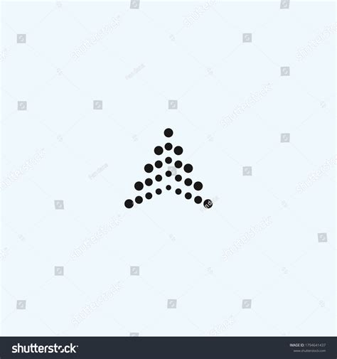 Triangle Dot Logo Pyramid Icon Stock Vector Royalty Free 1794641437