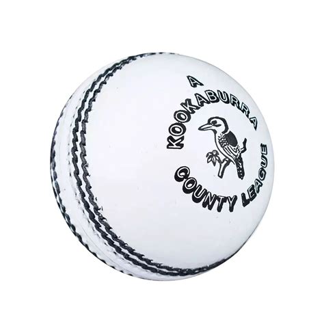 Kookaburra County League Cricket Ball White Cricketer Point