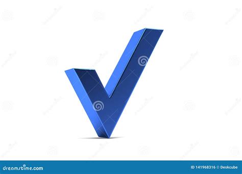 Check Mark 3D Render Illustration Stock Illustration Illustration Of