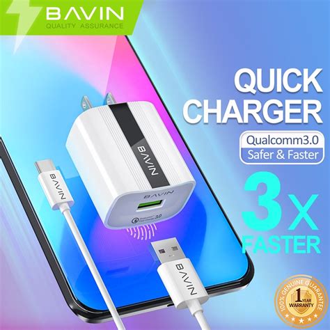 Bavin Pc Qualcomm Fast Charging Charger Usb Wall Charger For