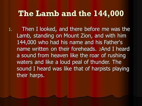 Revelation 14 The Lamb And The 144000 Proclamation Of Three Angels