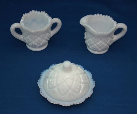 Vintage Westmoreland Milk Glass Miniature Covered Butter Dish Etsy