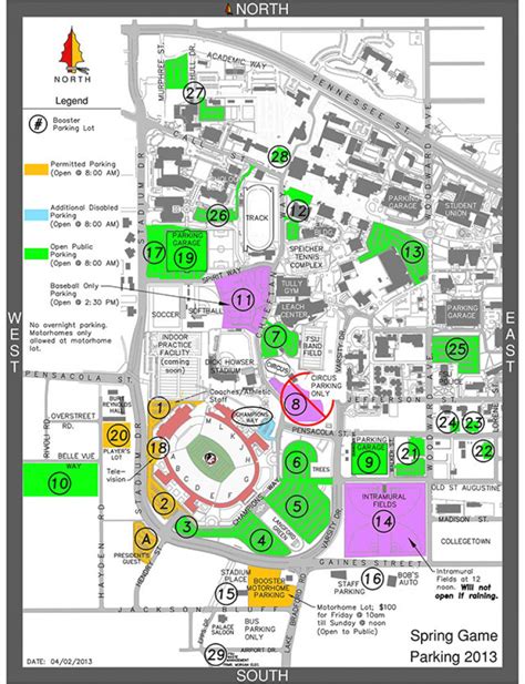 Florida State Parking Map - Printable Map