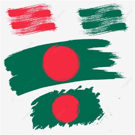 Bangladesh Flag Brush Effect Bangladesh Flag 16 December Brush Effect Png And Vector With