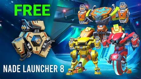 Free Nade Launcher Mech Arena New Weapon Youtube