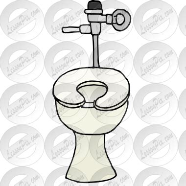 Go Potty Picture for Classroom / Therapy Use - Great Go Potty Clipart