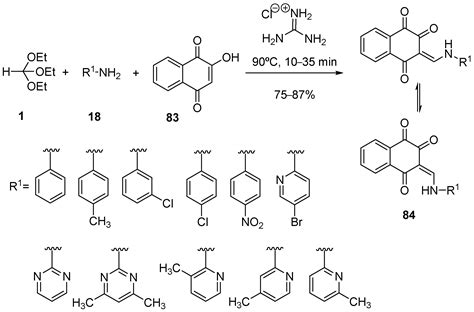 Reactions Free Full Text One Pot Reactions Of Triethyl Orthoformate