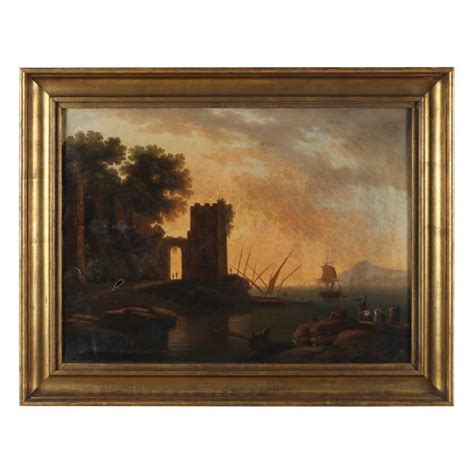 School Of Claude Joseph Vernet French A Southern Port At