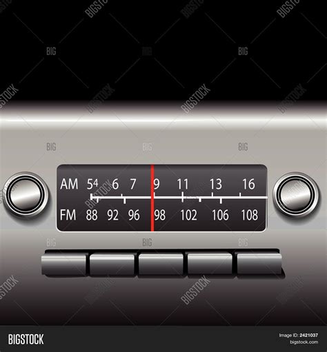 Dashboard Fm Radio Vector And Photo Free Trial Bigstock