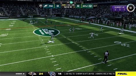 Madden Nfl 24 Eagles Vs Jets Week 6 Ps5 Youtube