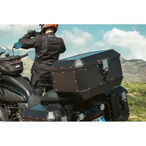 Top Case Moto Monokey Givi Trekker Alaska Litres Aluminium Black