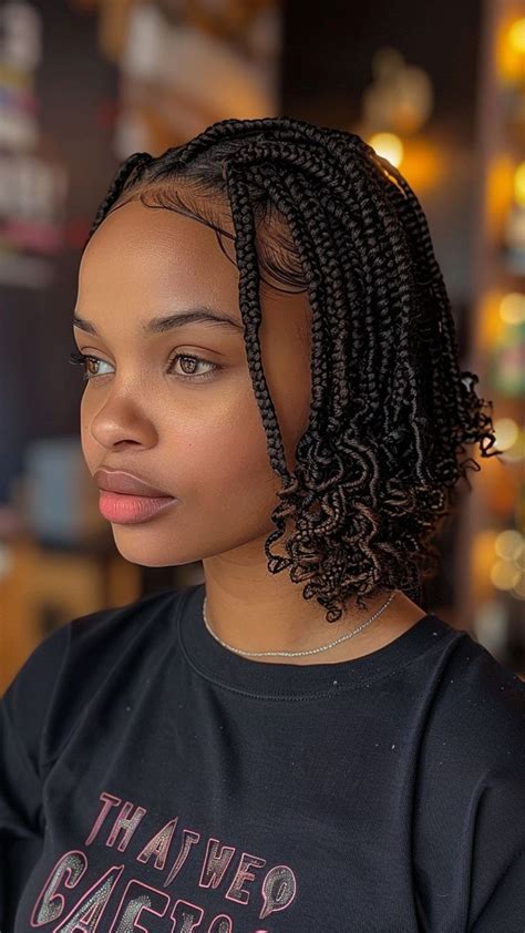 24 Medium Knotless Braids And Curly Waves Em 2024 Penteados Com