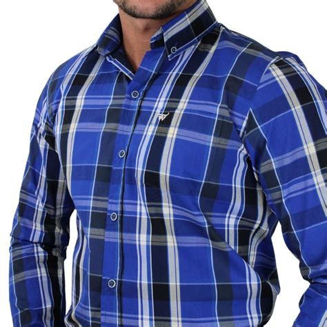 Camisa Xadrez Masculina Manga Longa Bill Way Rea Country Store Sua