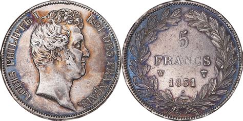 Frankreich Francs W M Nze Louis Philippe Lille Ss Silber