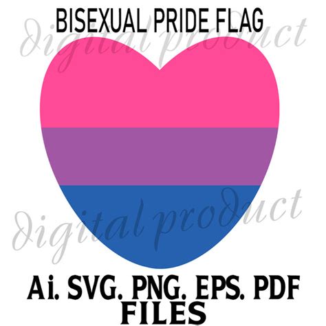 The Bisexual Flag Heart Svg Vector Graphics Ai Eps Png Svg P Inspire