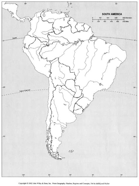 Map Of South America Rivers