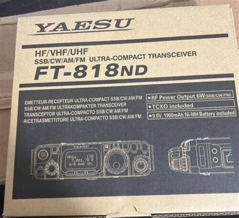 YAESU FT 818ND HF 50 144 430MHz ALL MODE Transceiver Amateur Ham Radio