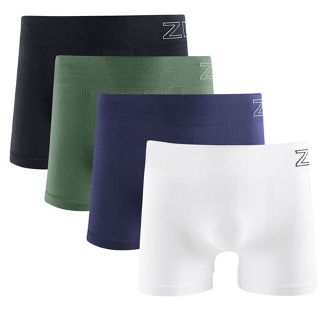 Kit 4 Cueca Boxer Masculino Zee Rucci Microfibra Poliamida Sem Costura